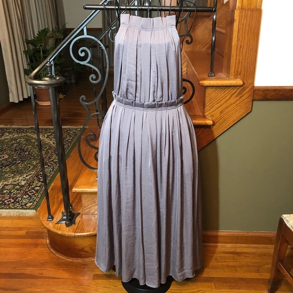Banana Republic NWT 00P Black A Line Knit Pleated Stretch Dress Classic